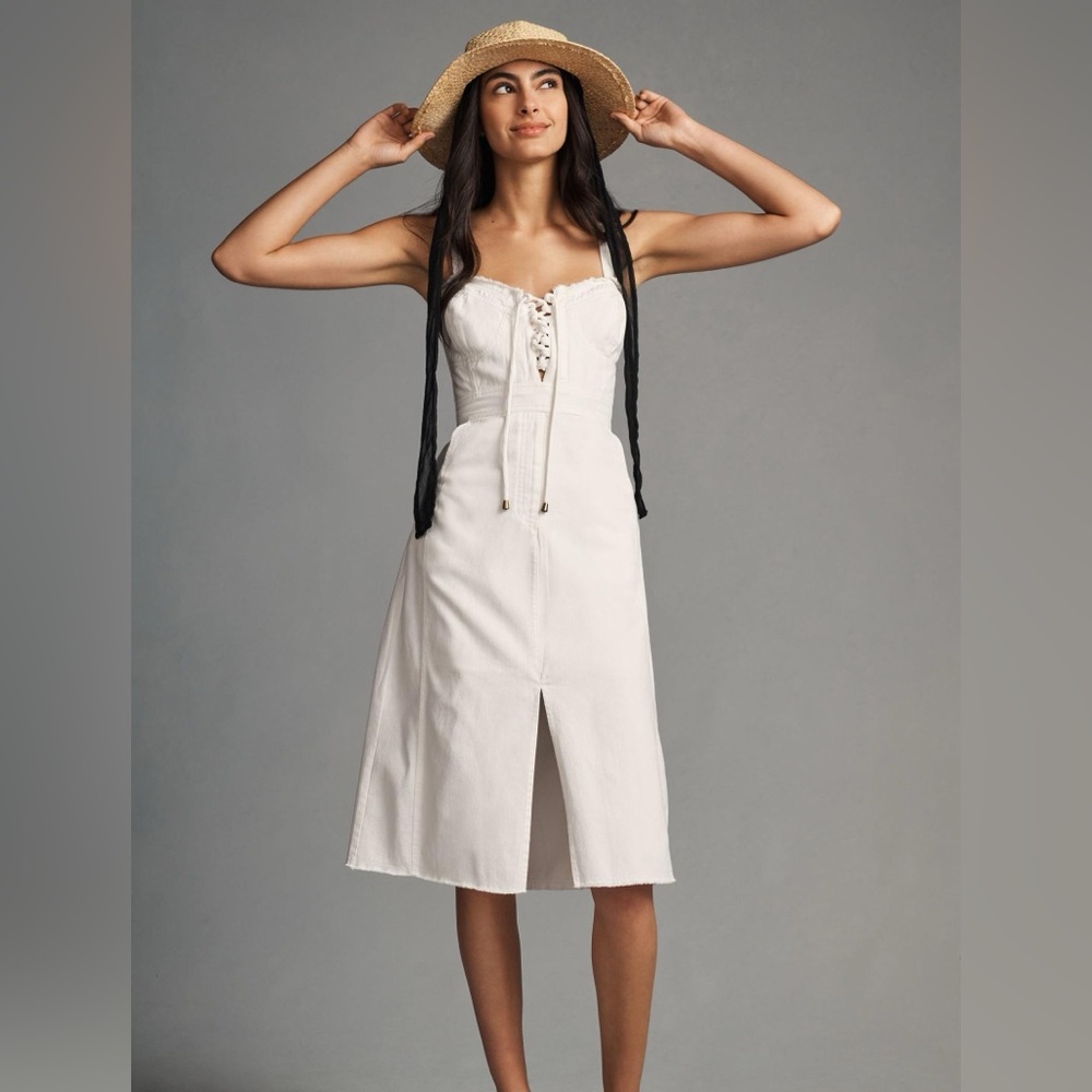 Pilcro Anthropologie Denim Corset Dress - M